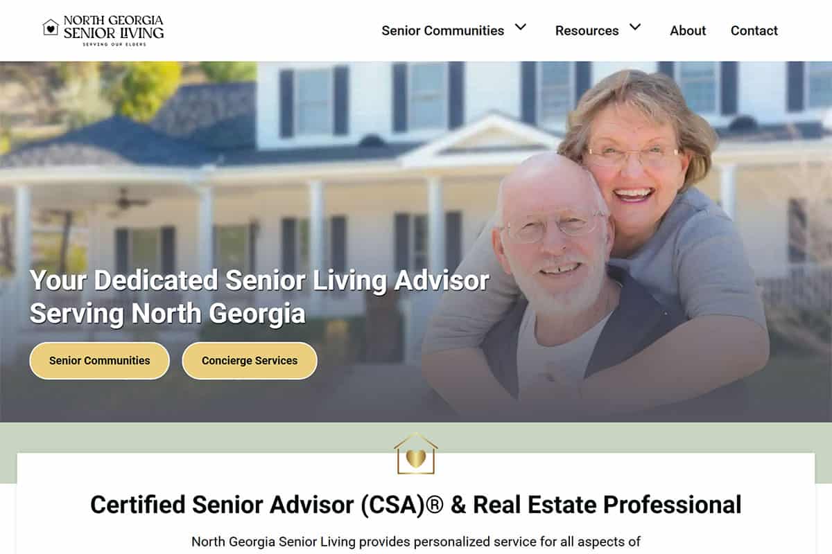 North Georgia Senior Living homepage