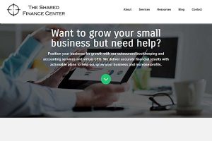 The Shared Finance Center Web Design Project
